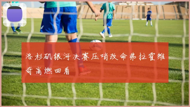 洛杉矶银河决赛压哨改命弗拉霍维奇高燃回看